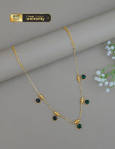 PP1011915-  Gold tone Double Side Lakshmi Kaashu &Palakka Necklace (2 in 1 Necklace) 2-Zilmor